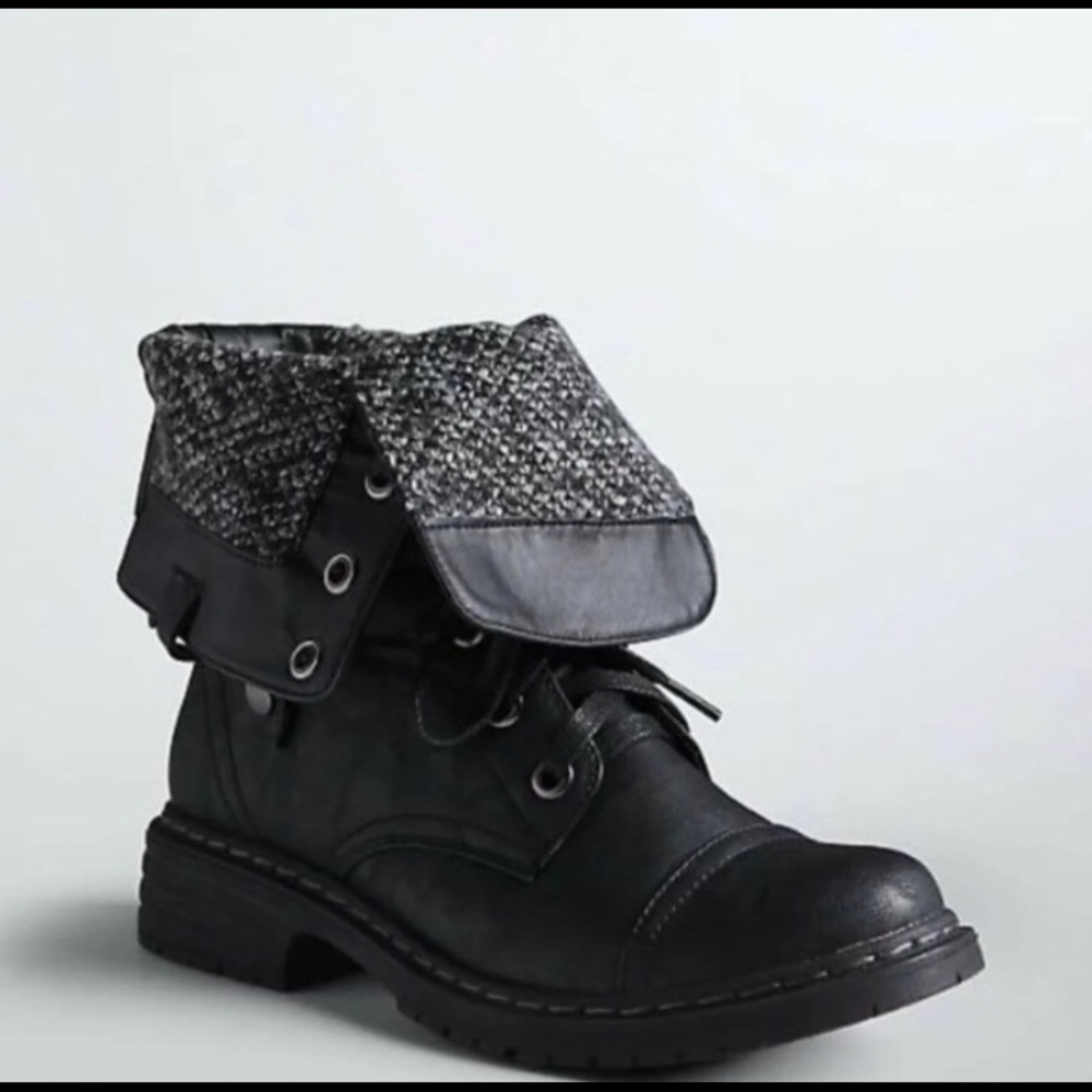 Black Torrid Combat Boots Size 10